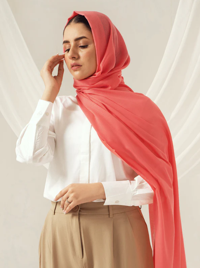 Eco-Luxe Scarves & Hijabs - Flamingo