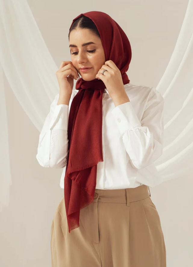 Eco-Luxe Scarves & Hijabs - Maroon