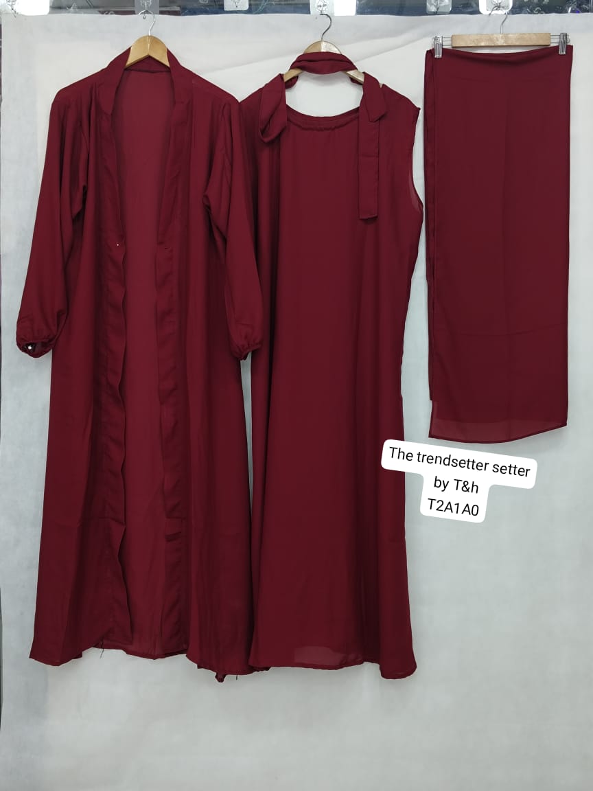 3 piece Stunning trendy abaya